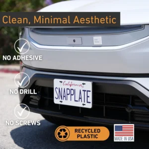 SnapPlate® Universal No-Drill Front License Plate Holder Mounting Kit view 6