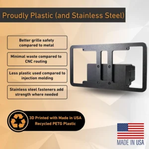 SnapPlate® Universal No-Drill Front License Plate Holder Mounting Kit view 7