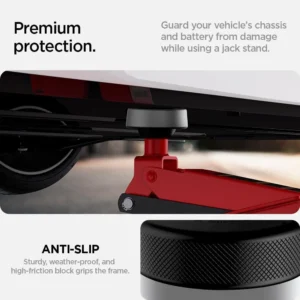 Spigen Lifting Jack Pads for Tesla Model 3/Y/X/S [4 Pucks with Storage Case] Tesla Must-Have Accessories Heavy Duty Lift Pucks with Compact Magnetic Case view 4