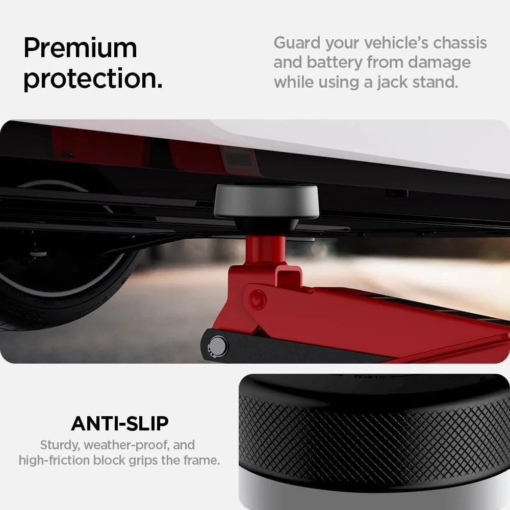 Compact magnetic jack pads for Tesla