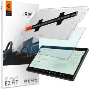 Spigen Tempered Glass Screen Protector [GlasTR EZ FIT] designed for Rivian R1S (2026-2022), Rivian R1T (2026-2022) 15.6 inch Dashboard Touchscreen - Matte/Anti Glare/Anti Finger Print view 1