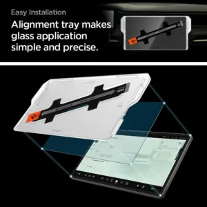 Spigen Tempered Glass Screen Protector [GlasTR EZ FIT] designed for Rivian R1S (2026-2022), Rivian R1T (2026-2022) 15.6 inch Dashboard Touchscreen - Matte/Anti Glare/Anti Finger Print view 3