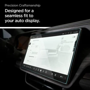 Spigen Tempered Glass Screen Protector [GlasTR EZ FIT] designed for Rivian R1S (2026-2022), Rivian R1T (2026-2022) 15.6 inch Dashboard Touchscreen - Matte/Anti Glare/Anti Finger Print view 6