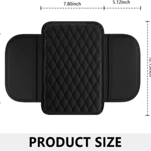 Stacool Upgraded Microfiber Leather Car Armrest Cover for All EVs view 2