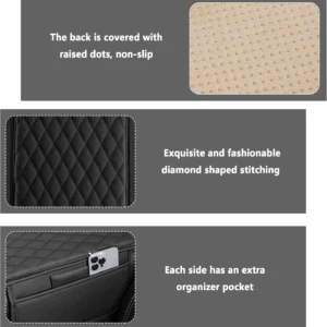 Stacool Upgraded Microfiber Leather Car Armrest Cover for All EVs view 3