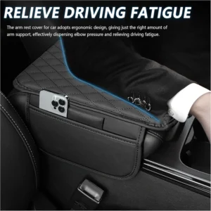 Stacool Upgraded Microfiber Leather Car Armrest Cover for All EVs view 4