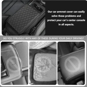 Stacool Upgraded Microfiber Leather Car Armrest Cover for All EVs view 6