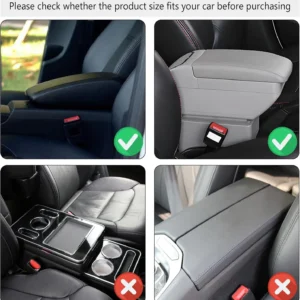 Stacool Upgraded Microfiber Leather Car Armrest Cover for All EVs view 7