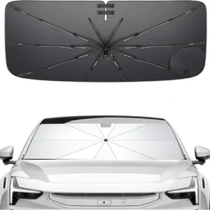 SXCY Universal EV Windshield Umbrella Sunshade - Easier Foldable view 1
