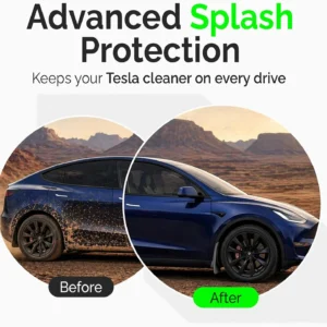 Tesla Model Y Mud Flaps 2020-2024, [OEM-Style No Drill] Mud Flaps – All-Weather Paint Protection Set of 4 view 7