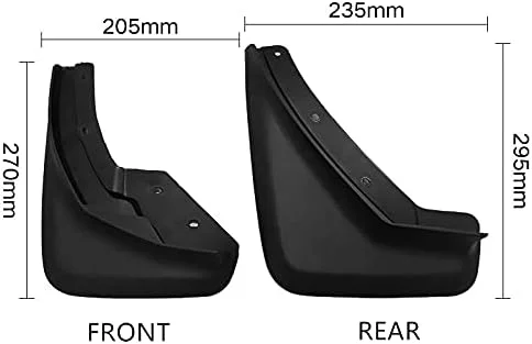 Demonstration of the easy installation of TOPGRIL EV Mud Flaps on a vehicle wheel arch