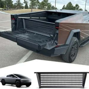 Truck Bed Divider Compatible with Tesla Cybertruck 2023–2025,Modular Aluminum Cargo Divider with MOLLE Panels,Adjustable No-Drill Truck Bed Organizer view 7