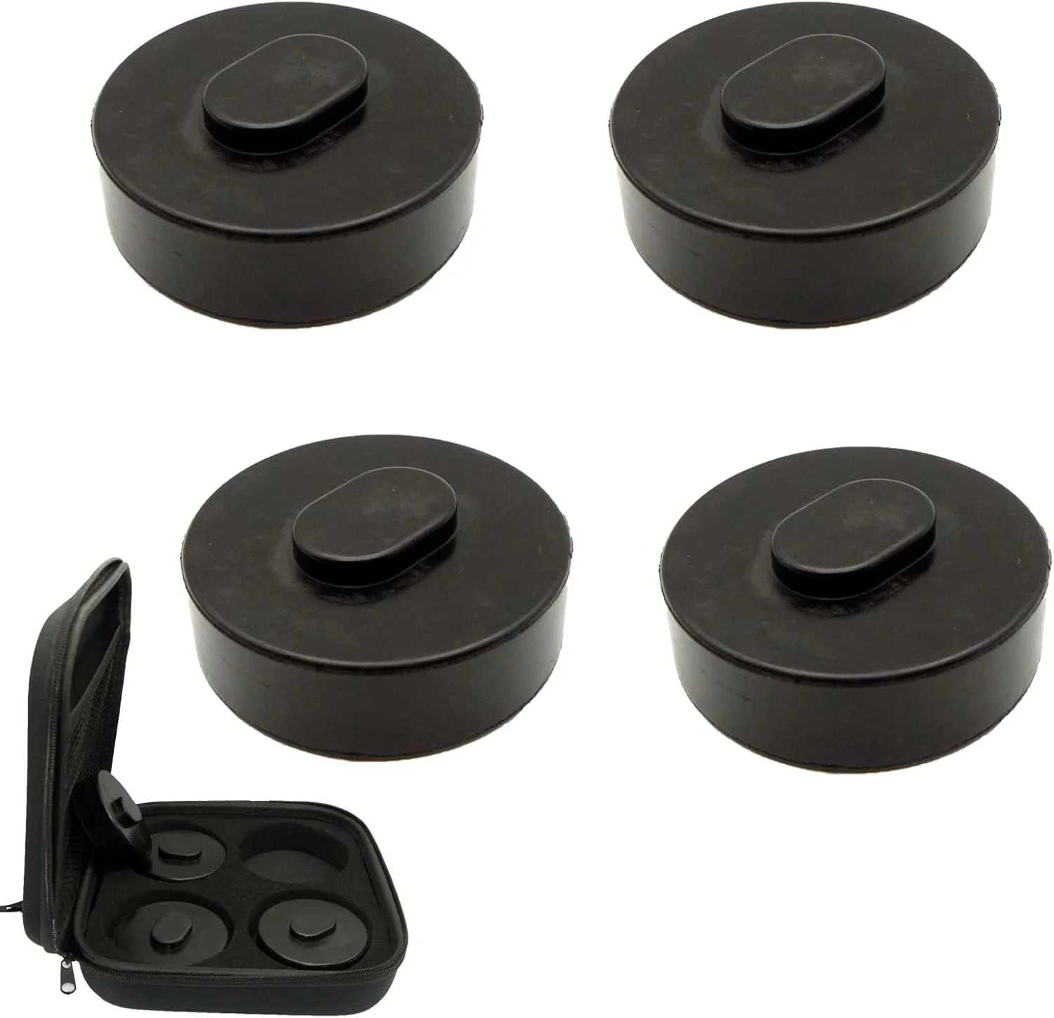 TUOMAICN Jack Pad Adapter for Porsche EVs demonstrating protective rubber material