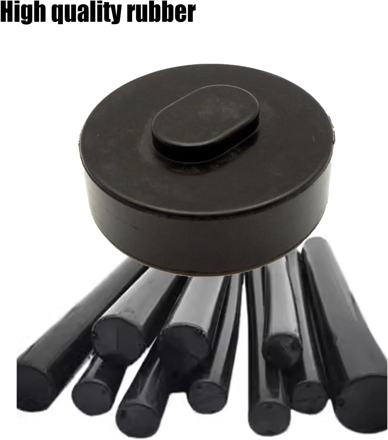 TUOMAICN Jack Pad Adapter for Porsche EVs inserted into a vehicle's jack point