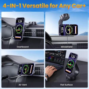 TUORL Qi2.2 Certified 25W MagSafe Wireless Car Charger Mount view 7