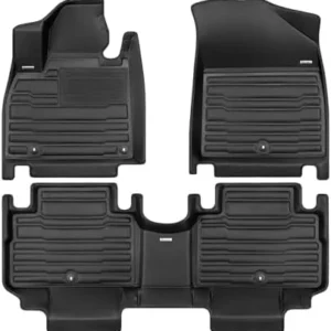 TuxMat - for Volvo EX30 2025-2026 Models - Custom Car Mats - Maximum Coverage, All Weather, Laser Measured - This Full Set Includes 1st and 2nd Rows view 3