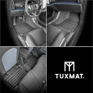 TuxMat - for Volvo EX30 2025-2026 Models - Custom Car Mats - Maximum Coverage, All Weather, Laser Measured - This Full Set Includes 1st and 2nd Rows