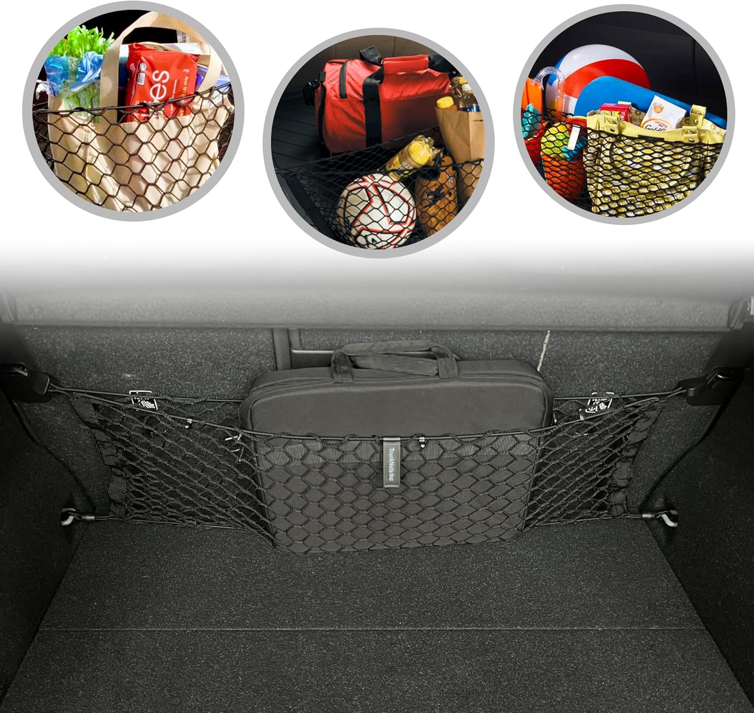 Universal EV Trunk Cargo Net - Premium Elastic Organizer