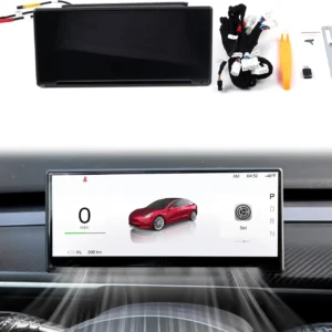 Upgraded Head Up Display for Tesla Model Y Juniper 2025+, 8.9 Touch Screen Instrument Cluster with CarPlay & Android Auto Real-Time Vehicle Info Display view 1