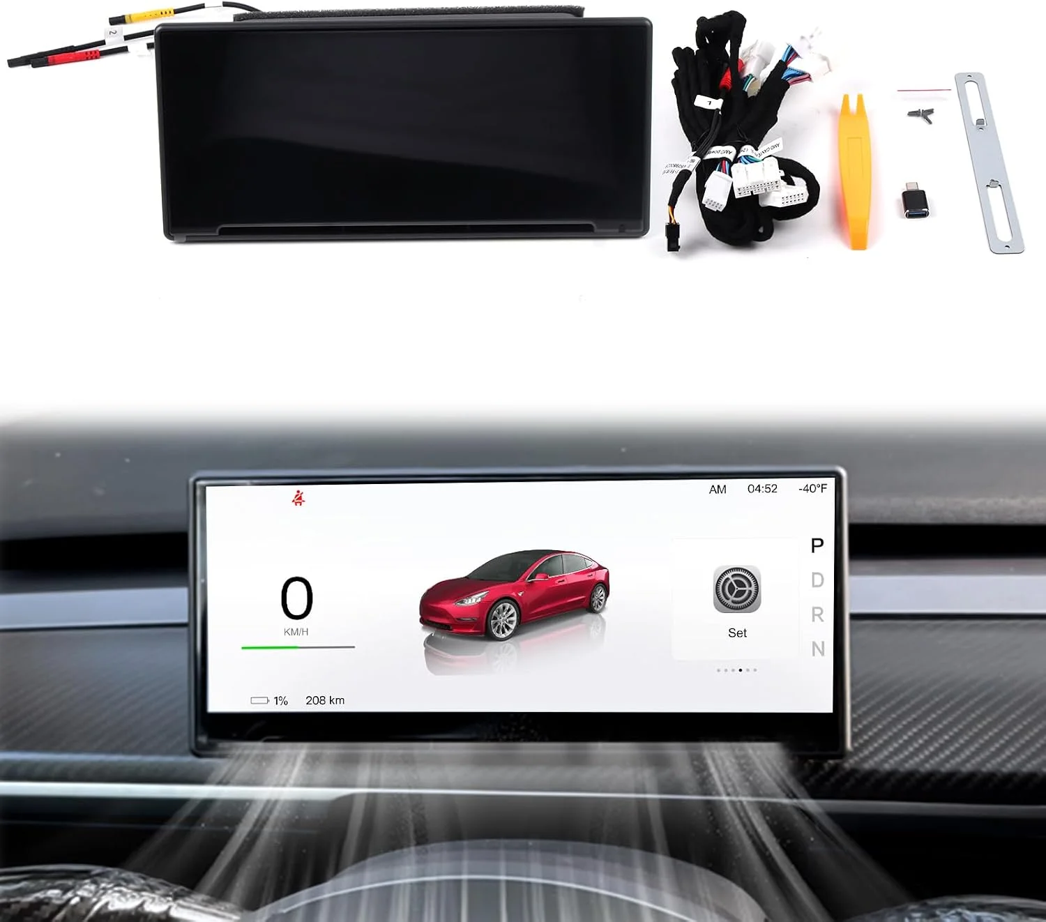 Tesla Model Y Juniper 8.9-inch Head-Up Display with CarPlay