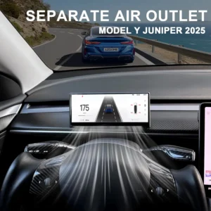 Upgraded Head Up Display for Tesla Model Y Juniper 2025+, 8.9 Touch Screen Instrument Cluster with CarPlay & Android Auto Real-Time Vehicle Info Display view 2