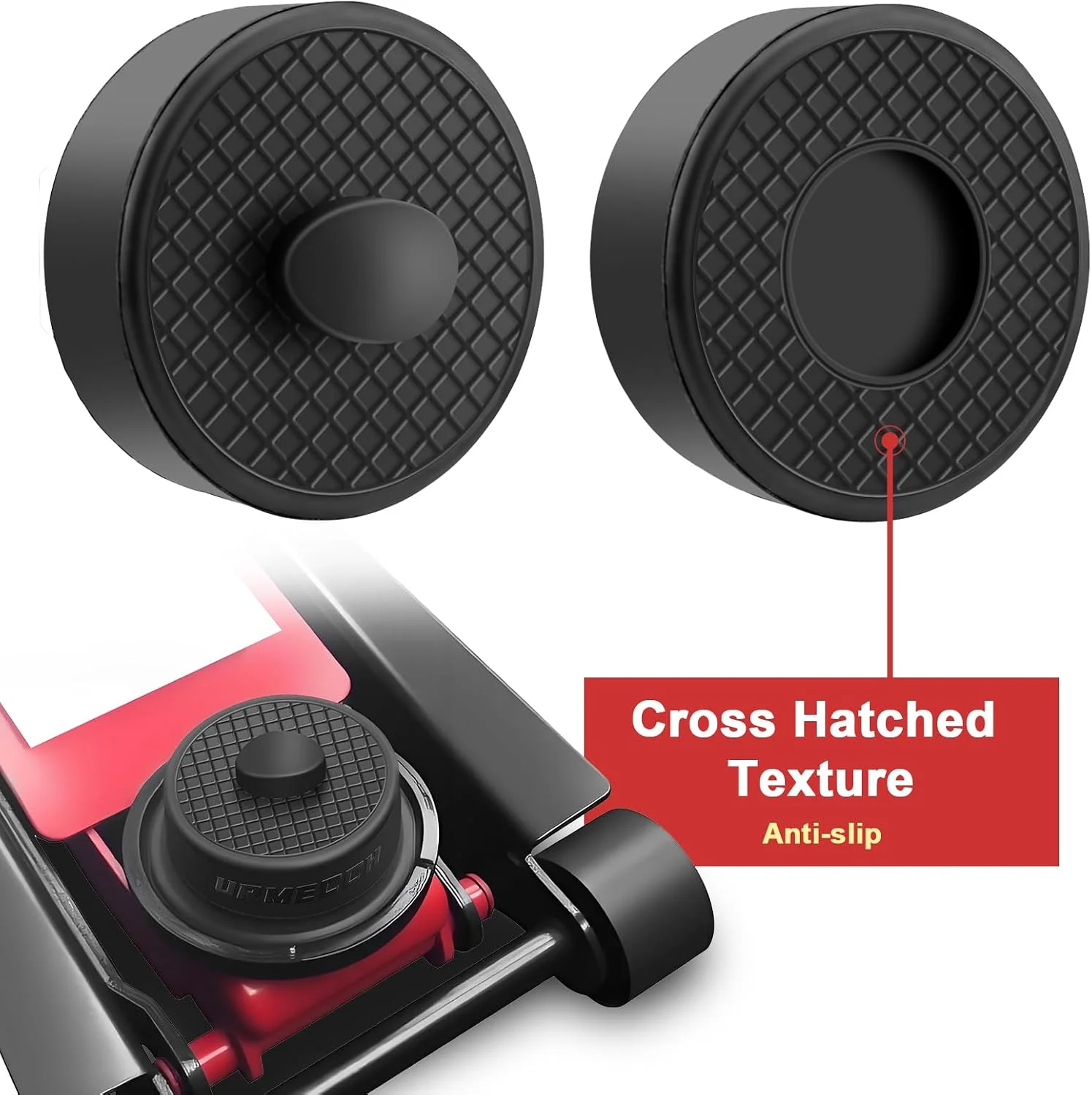 Diagram showing dimensions of URMECCH EV Jack Pad
