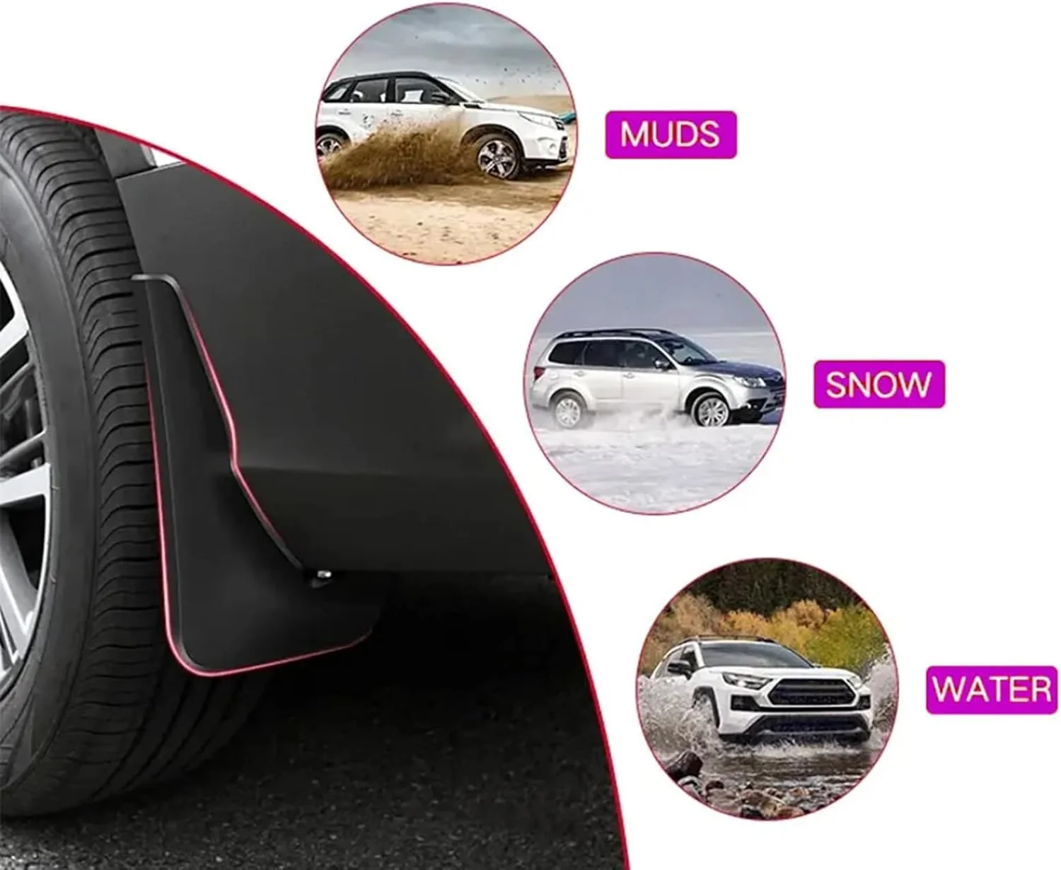 VW ID Series Mud Flaps - Front and Rear Set