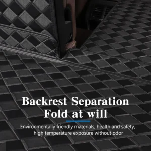 WDYOYS Premium All-Weather Cargo & Backrest Mats for Polestar 2 view 4