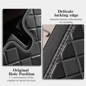 WDYOYS Premium All-Weather Cargo & Backrest Mats for Polestar 2 view 5