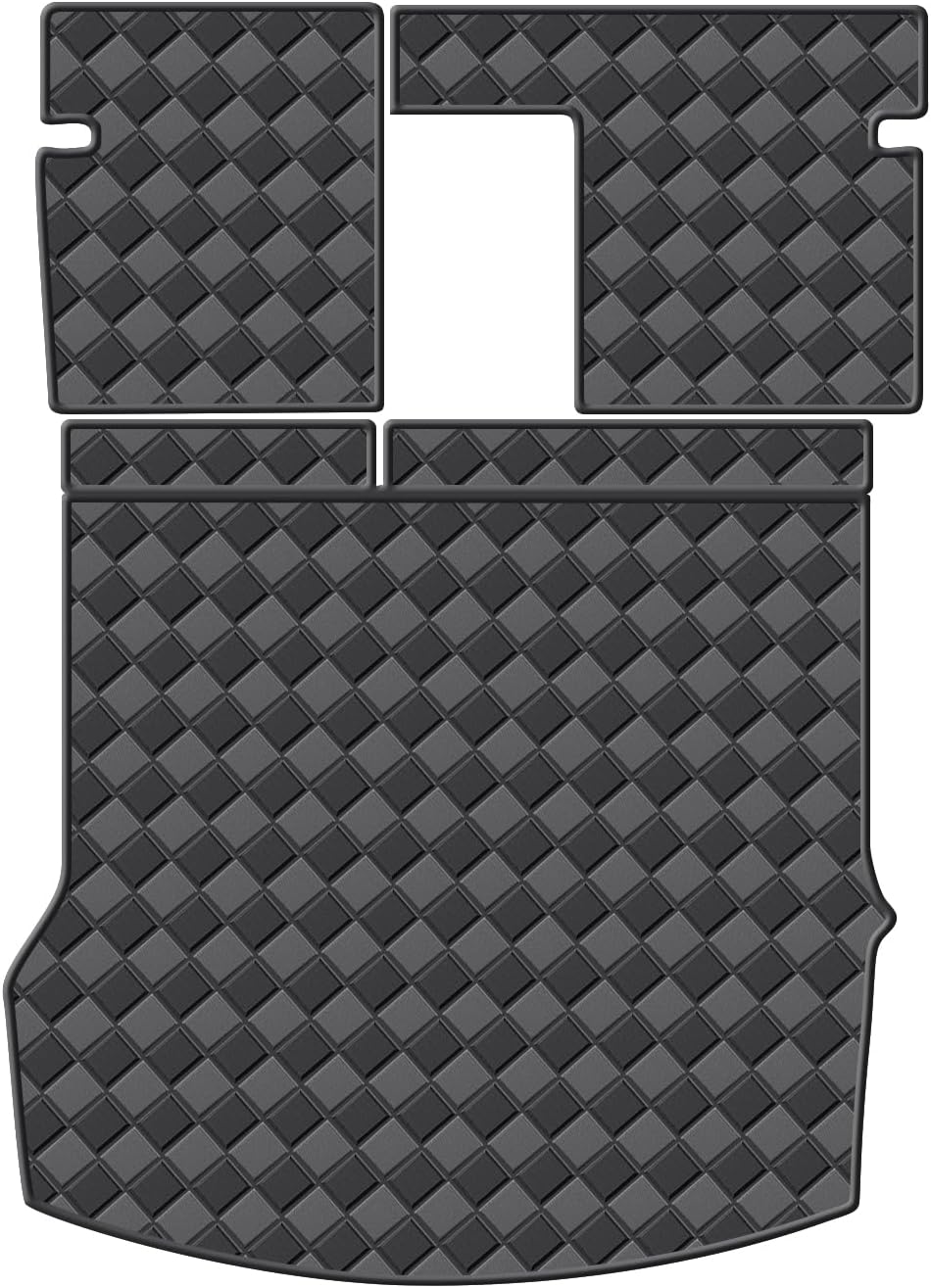 WDYOYS Premium All-Weather Cargo & Backrest Mats for Polestar 2