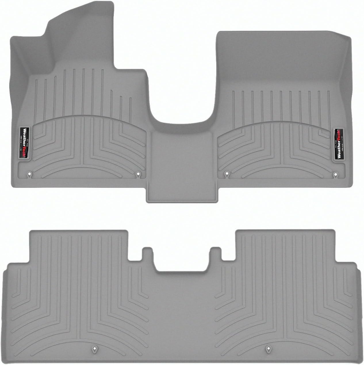 WeatherTech Custom Fit FloorLiners for Genesis GV60 - 1st & 2nd Row Grey