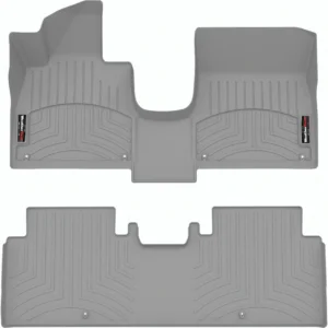 WeatherTech Custom Fit FloorLiners for Genesis GV60 - 1st & 2nd Row Grey view 1