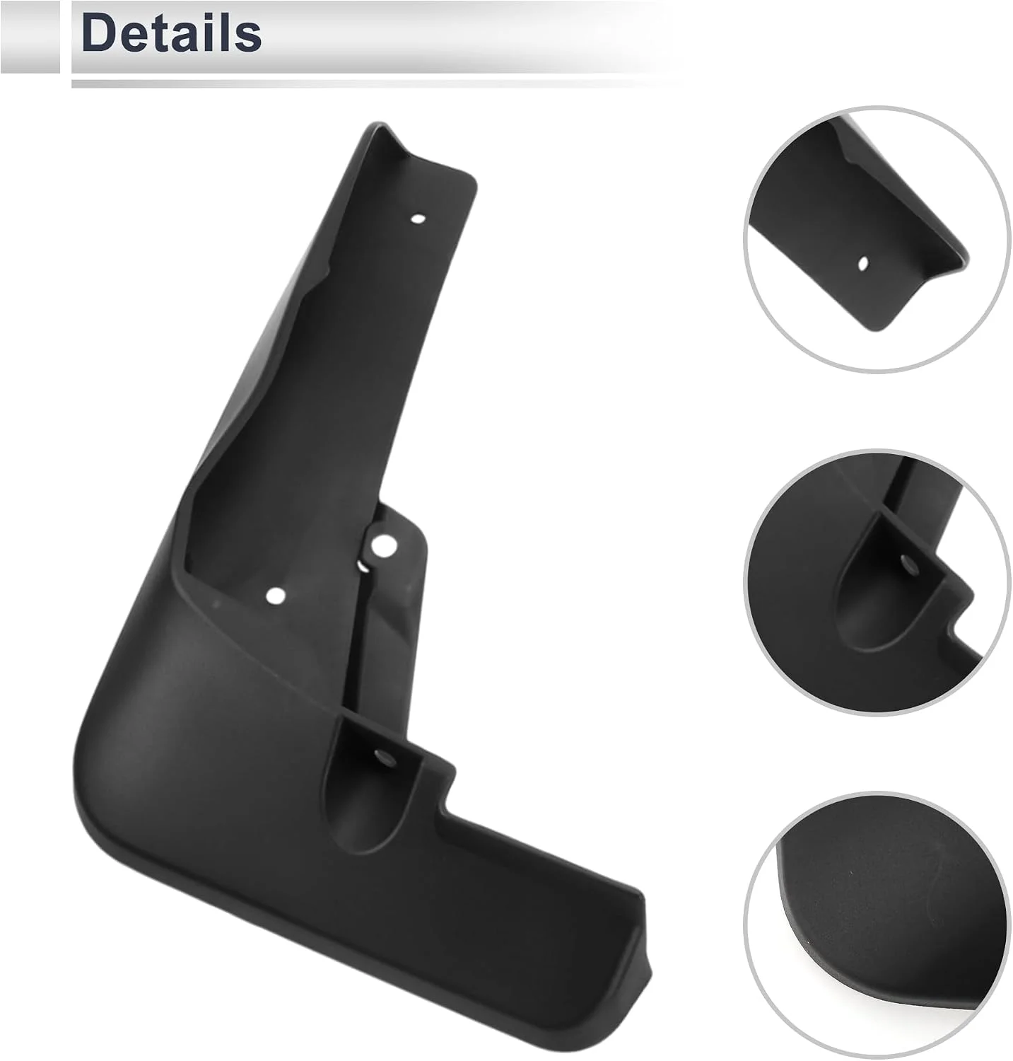 X AUTOHAUX Mud Flaps for Audi Q4 E-tron - Mounted on Vehicle (Side Profile)
