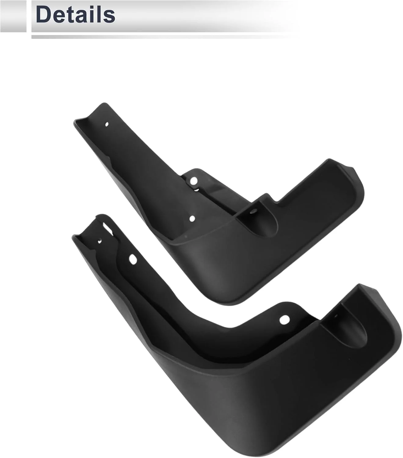 X AUTOHAUX Mud Flaps for Audi Q4 E-tron - Close-up of Finish