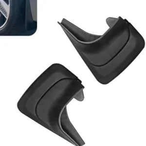 2 PCS Car Mud Flaps, Wear-Resistant Splash-Proof Tire Mud Guards, Stable Front Rear Protector Tire Shield Replacement, Universal for Most Cars (Black) view 7