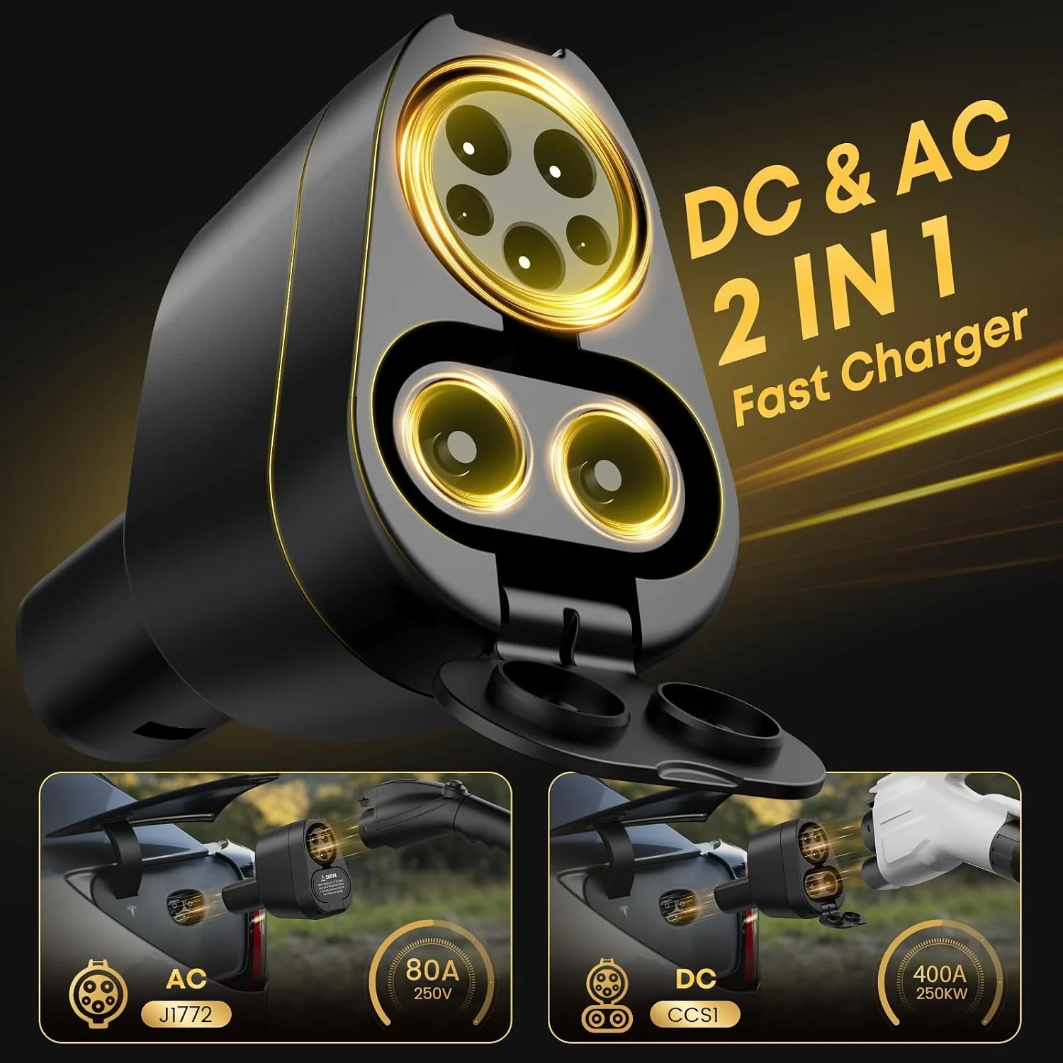 Compact and portable charging adapter