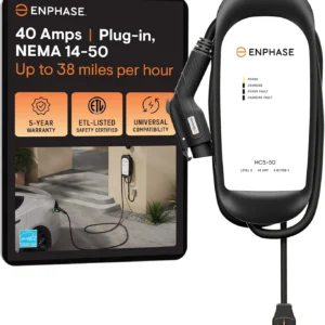 32 Amp Level 2 EV Charger for Home, Enphase HCS-40 (Formerly ClipperCreek), Hardwired, 5-Year Warranty, 25 ft Cable, J1772 Connector, Charge up to 31 Miles of Range per Hour view 7