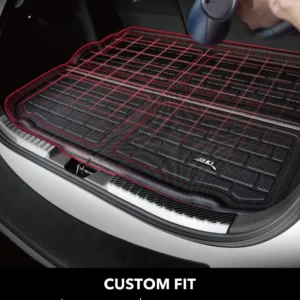 3D MAXpider Custom Fit Kagu Cargo Liner (Black) Compatible with Polestar 2 2021-2026 - Rear Cargo Liner view 4