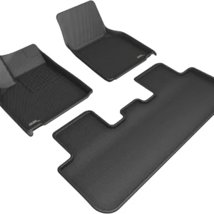 3D MAXpider Custom Fit Kagu Floor Mat (Black) Compatible with Tesla Model Y Juniper 2026 - Full Set view 1