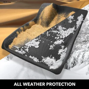 3D MAXpider Custom Fit Kagu Floor Mat (Black) Compatible with Tesla Model Y Juniper 2026 - Full Set view 7