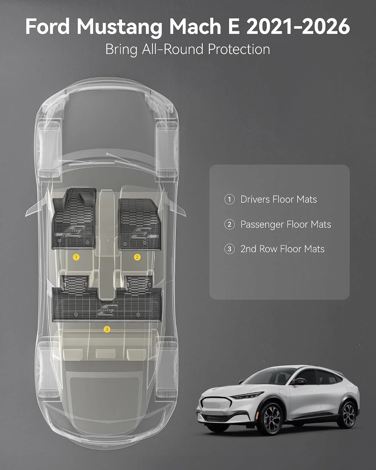 Waterproof TPE floor liner surface detail