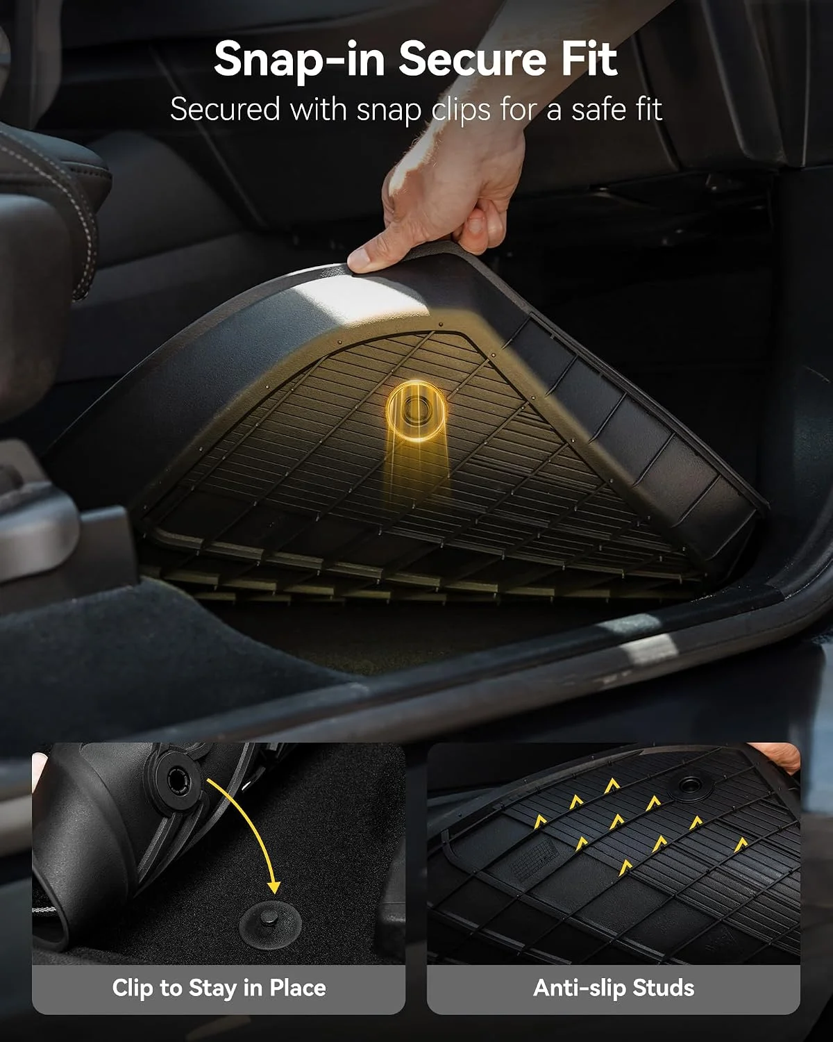 Top view of full set floor liners