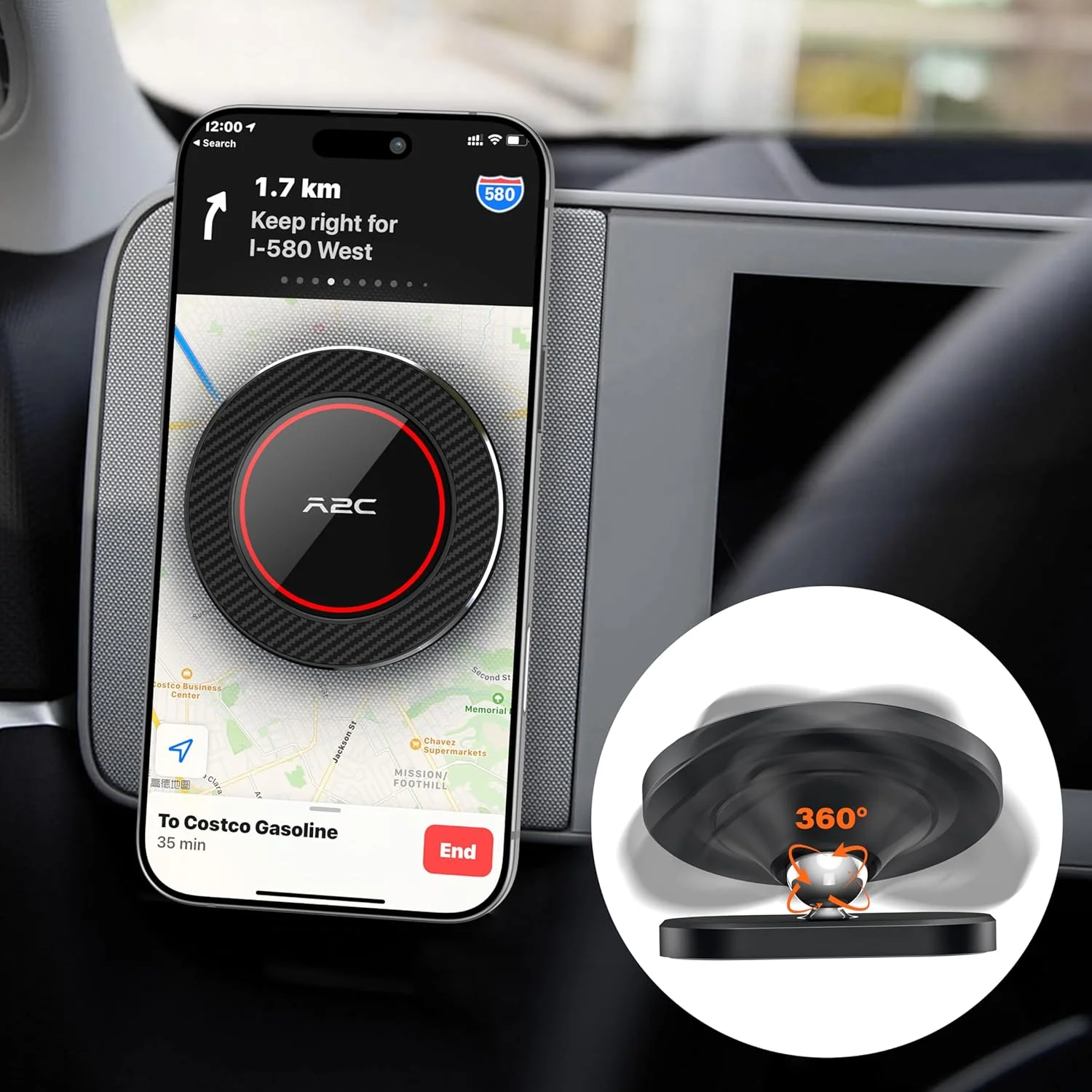 Strong N54 magnets holding a smartphone