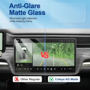 Anti-Glare Matte 2022-2026 R1S Screen Protector for Rivian R1S (Adventure/Launch Edition/Adventure Dual/Motor) 15.6-inch Touchscreen,9H Tempered Glass 2026 2025 R1S Accessories Anti-Fingerprint view 3