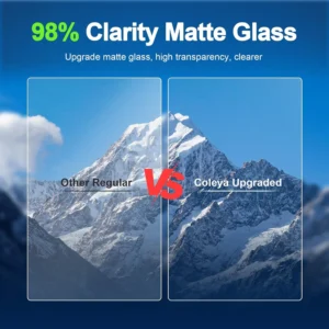 Anti-Glare Matte 2022-2026 R1S Screen Protector for Rivian R1S (Adventure/Launch Edition/Adventure Dual/Motor) 15.6-inch Touchscreen,9H Tempered Glass 2026 2025 R1S Accessories Anti-Fingerprint view 5