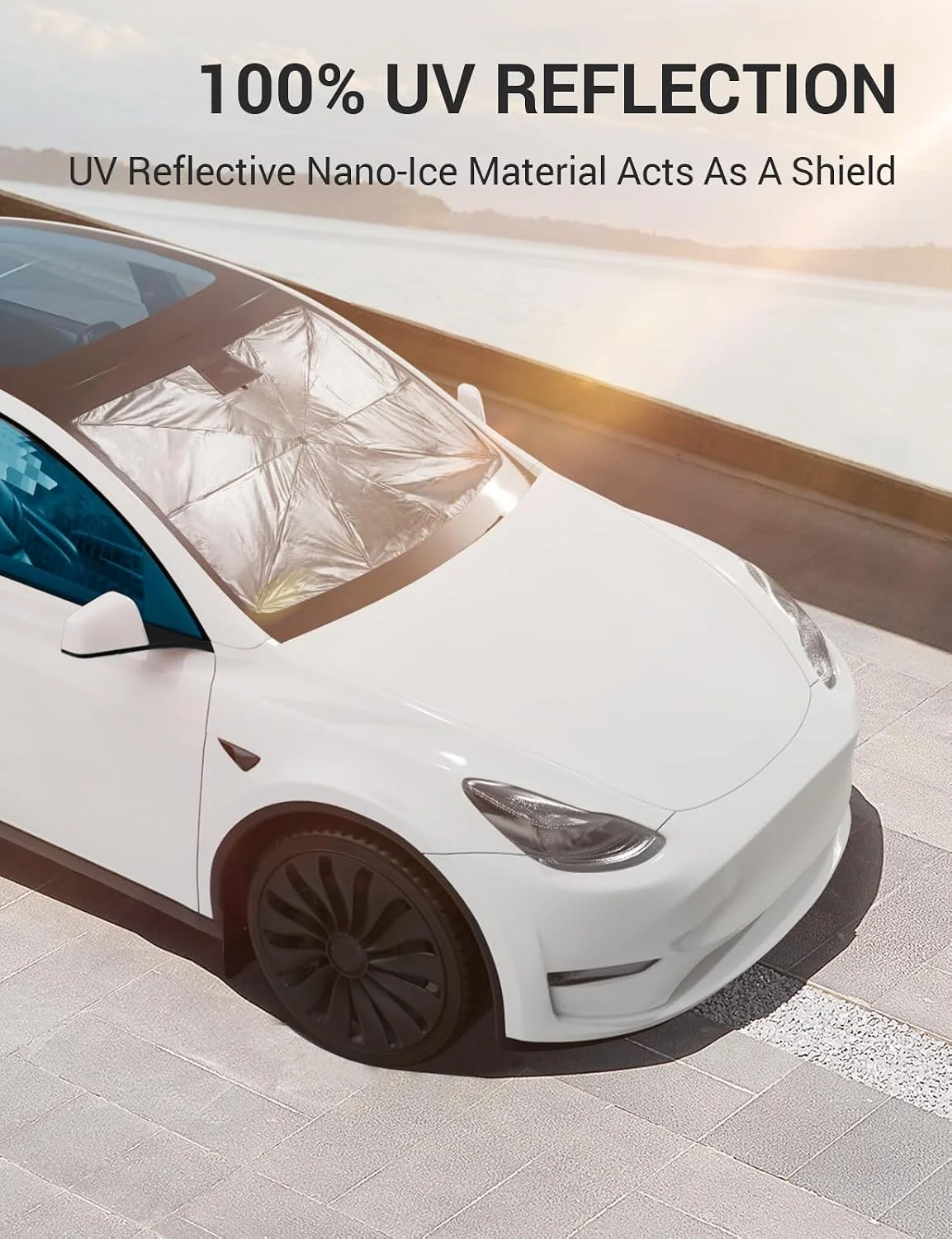 BASENOR Tesla Sunshade Ice Crystal Cooling Technology