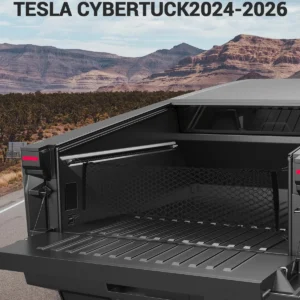 BASENOR Tesla Cybertruck 2026 2025 2024 Trunk Cargo Mesh Net for Pickup Truck Bed with Strong Metal Hook (Envelope-Style) Cargo Net Storage Organizer for Exterior Cybertruck Accessories view 3