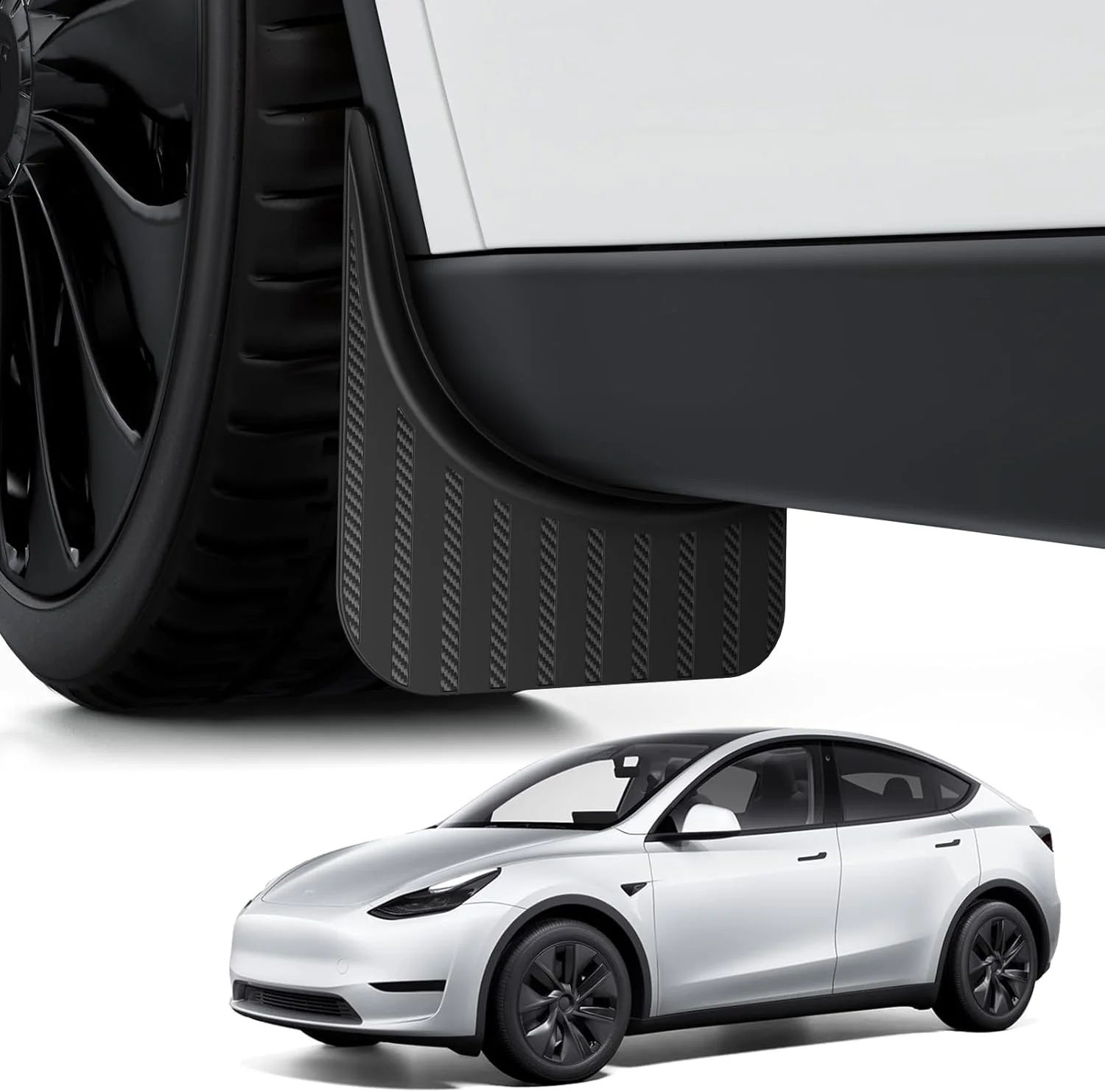 BASENOR Mud Flaps installed on Tesla Model Y