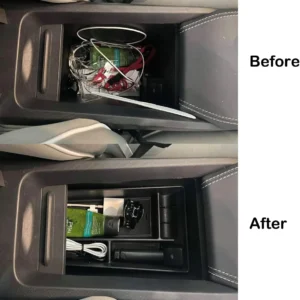 BestEvMod AOSK Compatible with Mustang Mach-E Armrest Storage Box Organizer Center Console Tray Accessories 2021 2022 2023 2024(V1) NOT FIT 2025 Model view 5