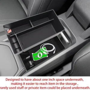 BestEvMod AOSK Compatible with Mustang Mach-E Armrest Storage Box Organizer Center Console Tray Accessories 2021 2022 2023 2024(V1) NOT FIT 2025 Model view 6